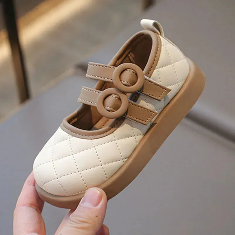 Children's Casual Shoes - Charming Plaid Bow - Cute & Comfy - H06126