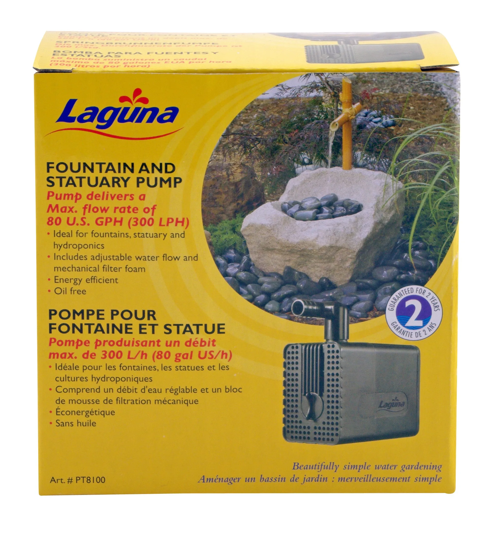 Laguna Submersible Fountain Pump 80 GPH