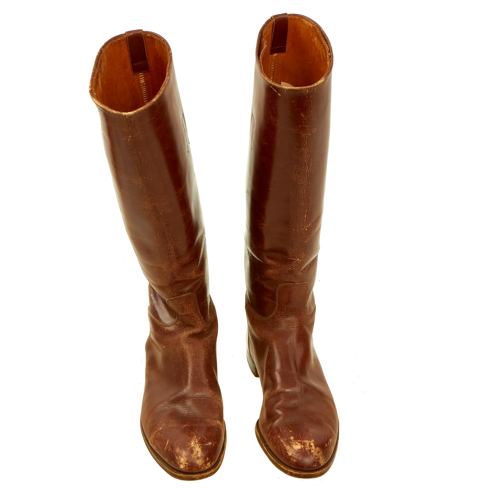 Original U.S. WWI Era US Army Cavalry Officer’s Leather Riding Boots - Matched Pair